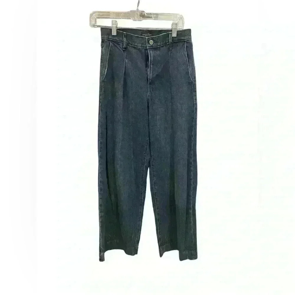 Banana Republic High Rise Relaxed Wide Leg Petite Jeans Size 29P
